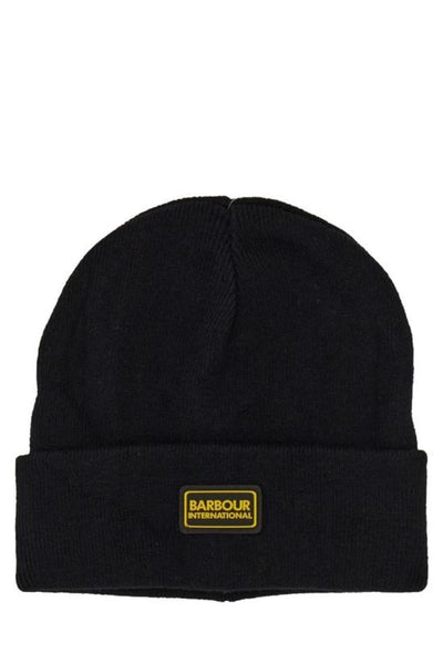 BARBOUR MHA0737-BK11 International Senson Legacy Beanie Berretto BLACK