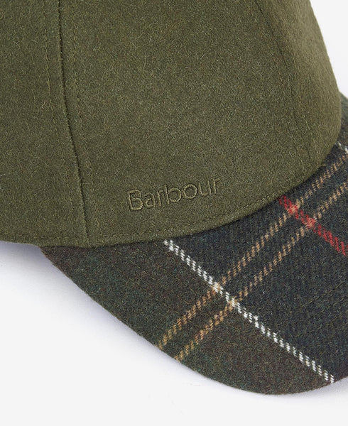 BARBOUR MHA0815 GN55 Rocker Cap TARTAN GREEN