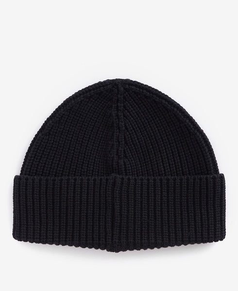 BARBOUR MHA0823-BK11 International Sweeper Legacy Knit Beanie Berretto BLACK