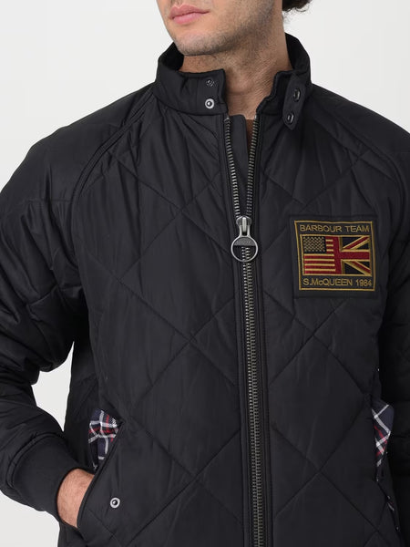 BARBOUR MQU1326 BK11 International Steve McQueen Quilted Merchant Jacket BLACK