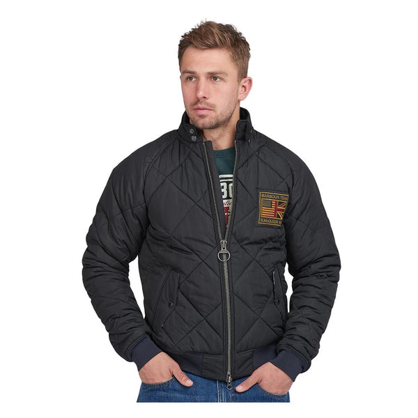 BARBOUR MQU1326 BK11 International Steve McQueen Quilted Merchant Jacket BLACK