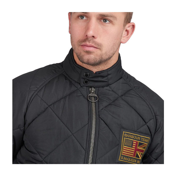 BARBOUR MQU1326 BK11 International Steve McQueen Quilted Merchant Jacket BLACK