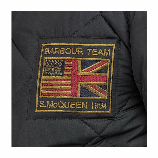 BARBOUR MQU1326 BK11 International Steve McQueen Quilted Merchant Jacket BLACK