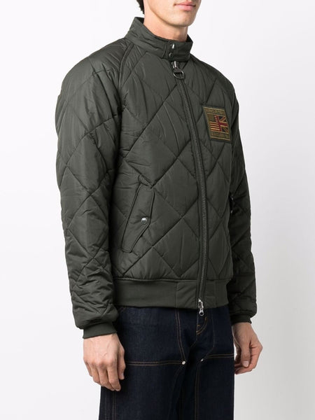 BARBOUR MQU1326 GN91 International Steve McQueen Quilted Merchant Jacket DARK GREEN