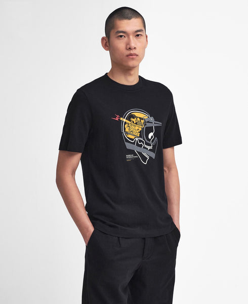 BARBOUR MTS1324-BK31 International Vallis Graphic T-Shirt Black