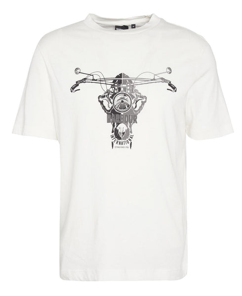 BARBOUR MTS1324-WH32 International Vallis Graphic T-Shirt WHISPER WHITE