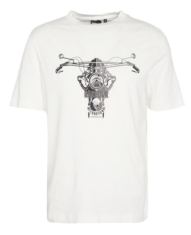 BARBOUR MTS1324-WH32 International Vallis Graphic T-Shirt WHISPER WHITE