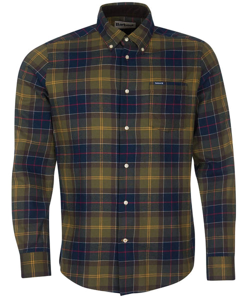 Barbour MSH4991-TN52 Fortrose Tailored BD Shirt Classic Tartan GREEN-NAVY