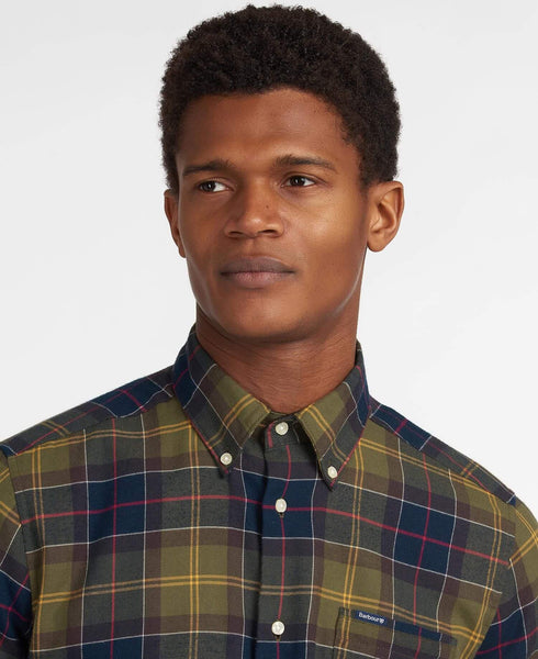 Barbour MSH4991-TN52 Fortrose Tailored BD Shirt Classic Tartan GREEN-NAVY