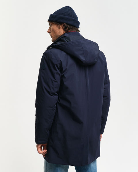 GANT 7006451-433 Padded Car Coat Trench Uomo BLU NAVY