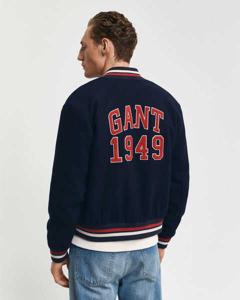 GANT 7006490-433 Wool-Mix Varsity Jacket BLU NAVY