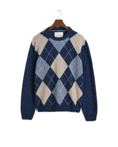 GANT 8060094-433 Argyle C-Neck Pullover EVENING BLUE