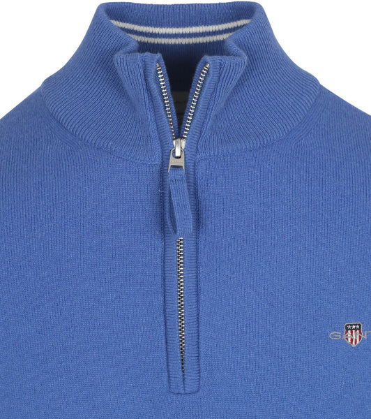 GANT 87213-407 Superfine Lambswool Half Zip Pullover Mezza Zip RICH BLUE