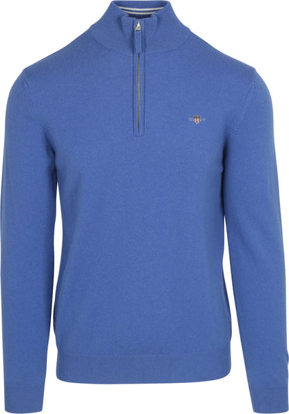 GANT 87213-407 Superfine Lambswool Half Zip Pullover Mezza Zip RICH BLUE