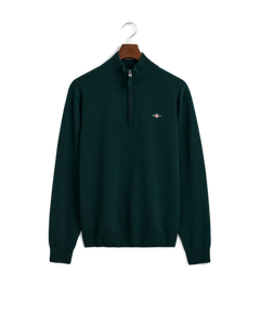 GANT 87213-374 Superfine Lambswool Half Zip Pullover Mezza Zip Dark GREEN