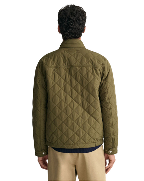 GANT 7006340-801 Quilted Windcheater Giubbino Uomo Trapuntato JUNIPER GREEN