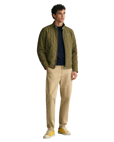 GANT 7006340-801 Quilted Windcheater Giubbino Uomo Trapuntato JUNIPER GREEN