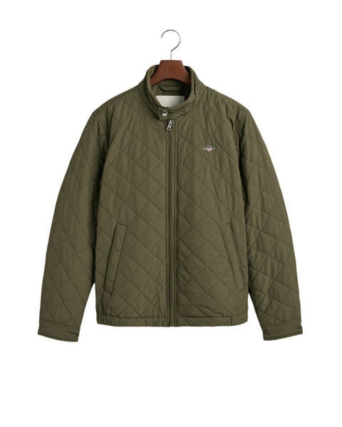 GANT 7006340-801 Quilted Windcheater Giubbino Uomo Trapuntato JUNIPER GREEN