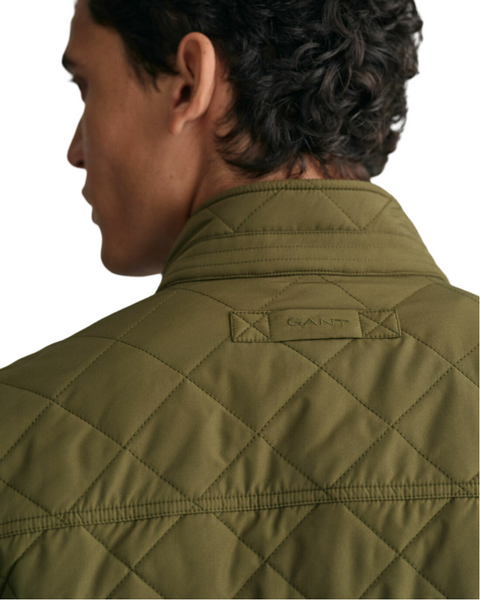 GANT 7006340-801 Quilted Windcheater Giubbino Uomo Trapuntato JUNIPER GREEN