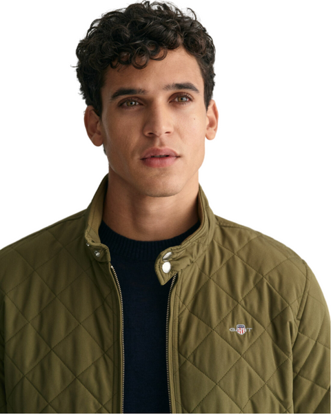 GANT 7006340-801 Quilted Windcheater Giubbino Uomo Trapuntato JUNIPER GREEN