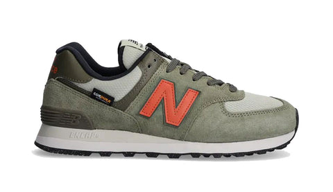 NEW BALANCE U574SOC Sneakers Uomo Military GREEN Orange