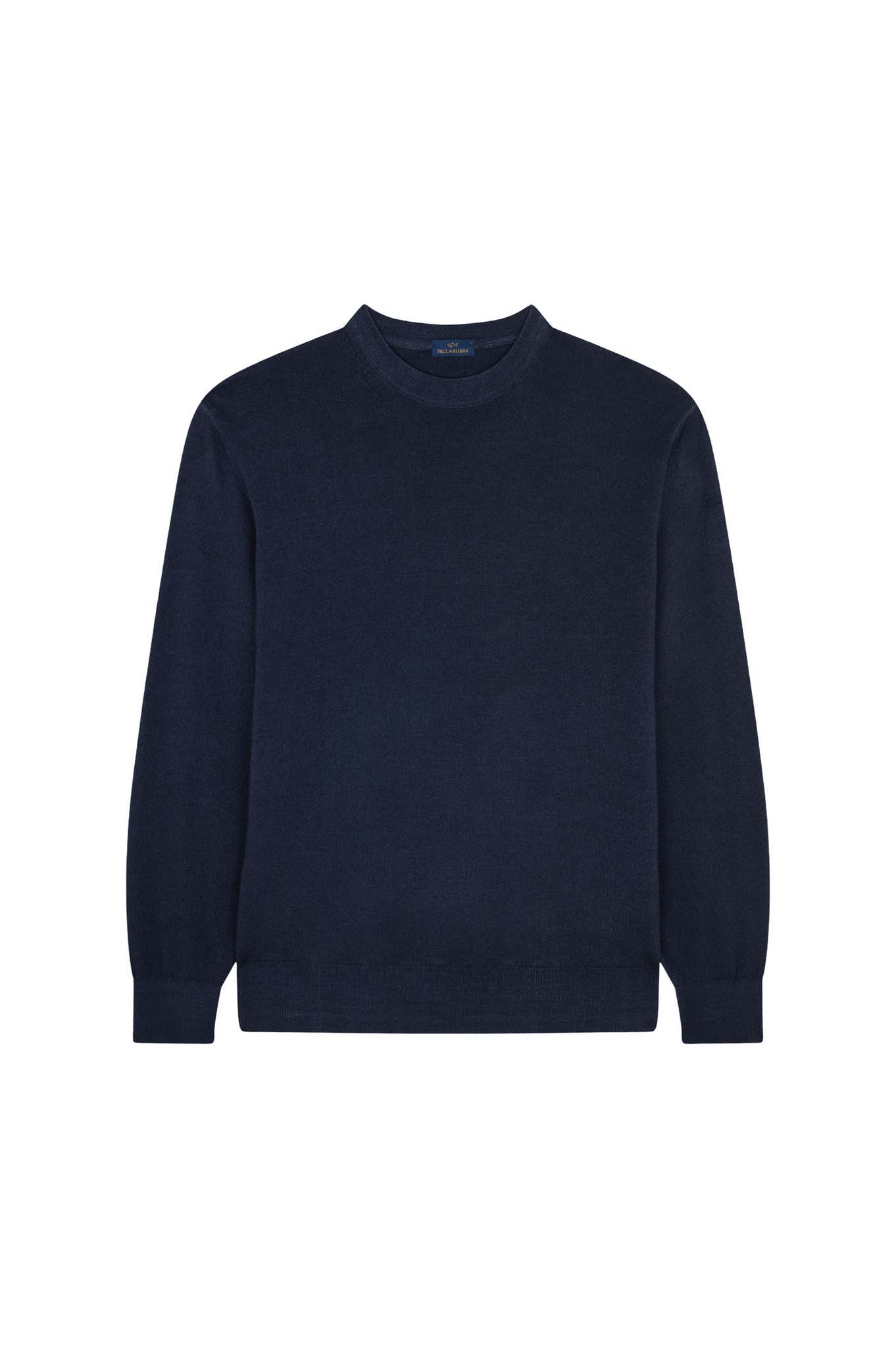 PAUL &amp; SHARK 11311001-050 Crew Neck Worsted Wool Sweater NAVY BLUE