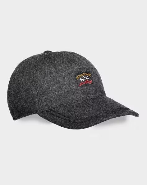 PAUL & SHARK COP7162-209 Cappellino Baseball In Lana DARK GREY