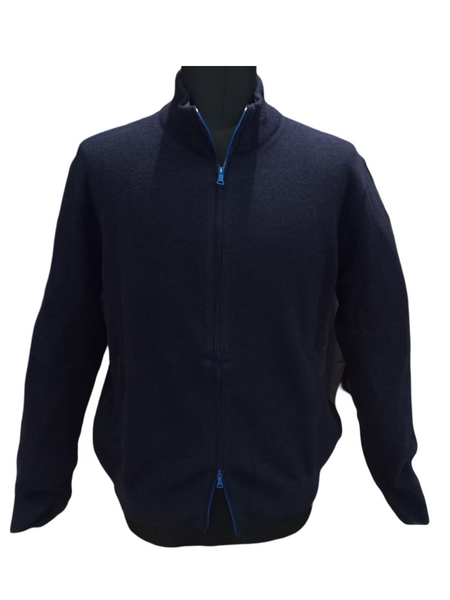 Paul & Shark 14311212-752 Cardigan In Misto Lana BLU NAVY