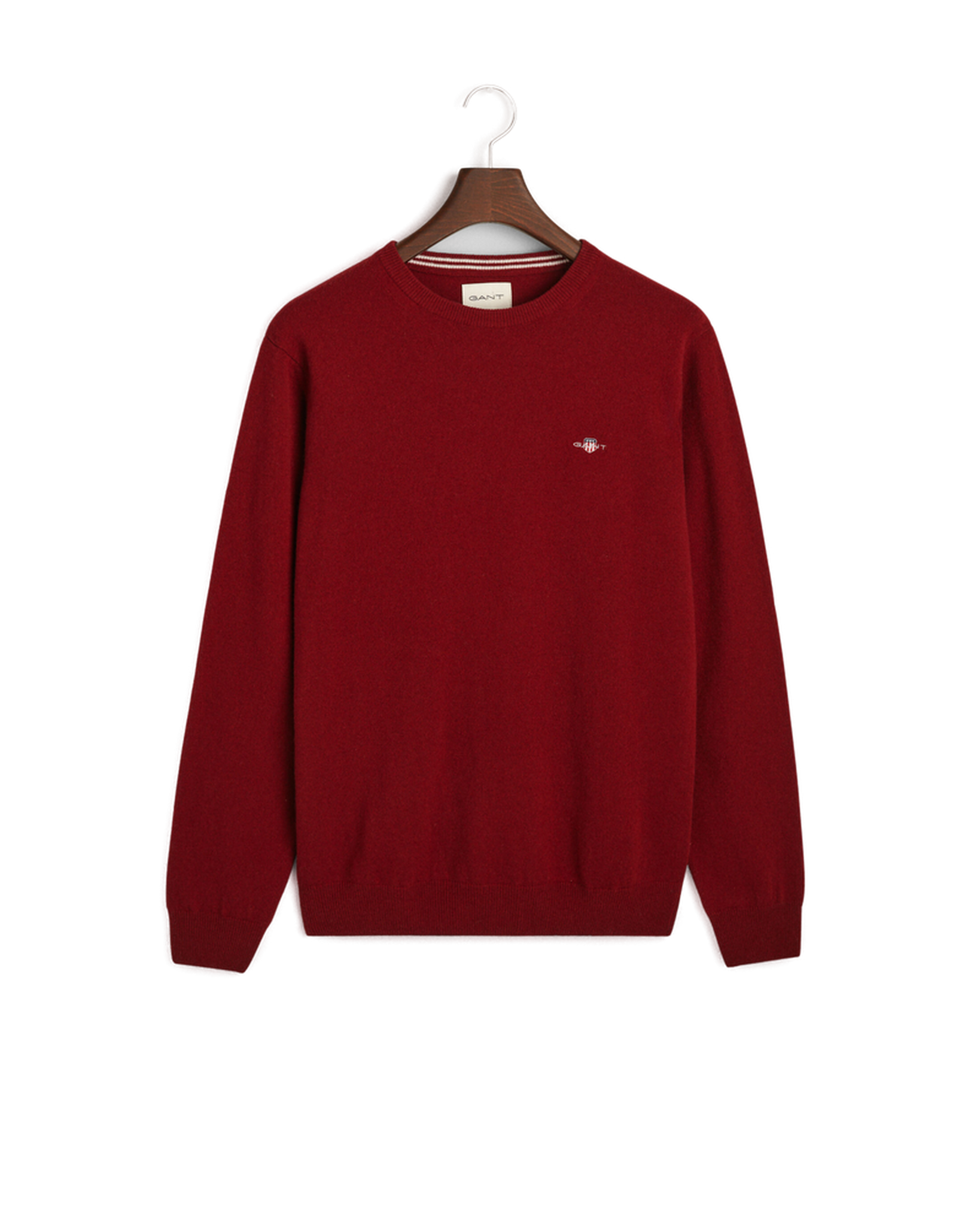 GANT 87211-604 Superfine Lambswool Pullover Girocollo PORT RED