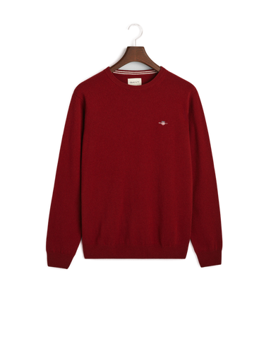 GANT 87211-604 Superfine Lambswool Pullover Girocollo PORT RED