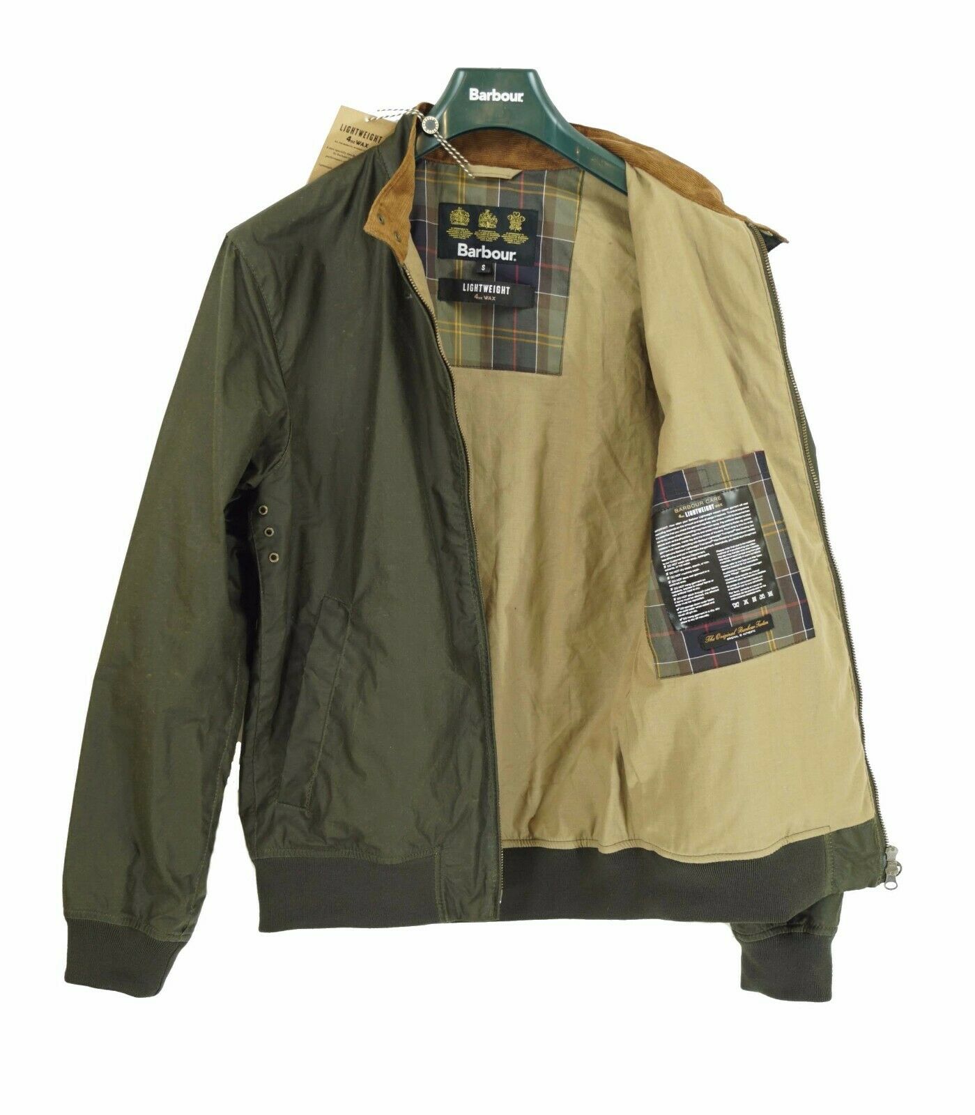 Barbour MWX1350 OL51 LightWeight Royston Bomber Jacket OLIVE Green TROVISO1883